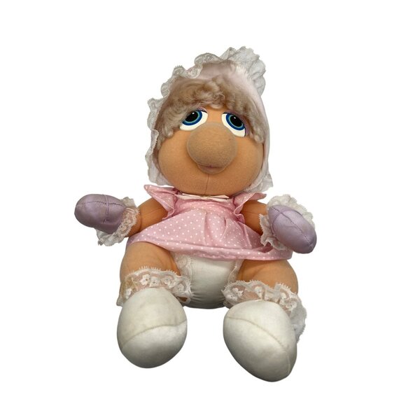 Vintage Hasbro Softies Muppet Babies Miss Piggy Plush Muppets Toy Doll 1985 - Picture 8 of 10